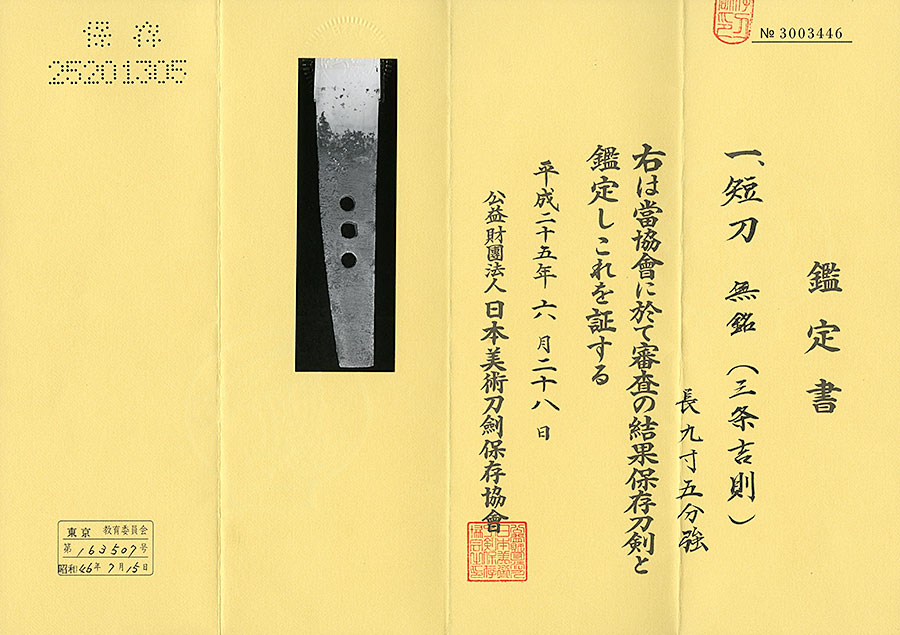 伝三条吉則（良業物） - Photo 10