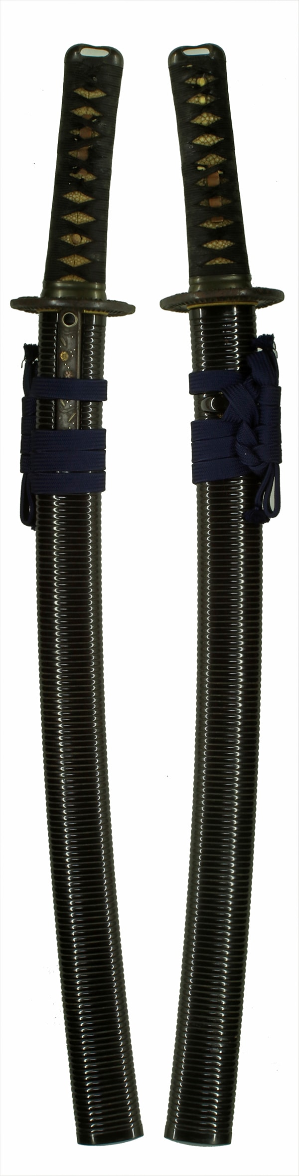 大小 保存刀剣 無銘金房 二尺二寸八分 打刀拵、白鞘付 特別保存刀剣 肥前守藤原鎮忠 一尺五寸三分 打刀拵、白鞘付 - Photo 23