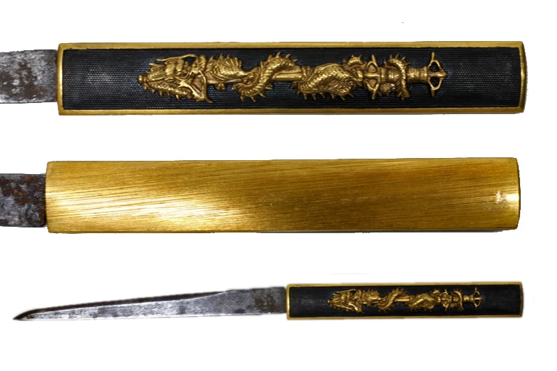 特別保存刀剣 肥前国河内守藤原正広 二尺三寸二分、一尺八寸二分 赤銅金具拵付、白鞘付 - Photo 29