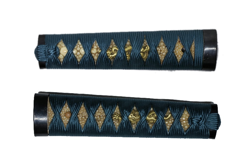 特別保存刀剣 肥前国河内守藤原正広 二尺三寸二分、一尺八寸二分 赤銅金具拵付、白鞘付 - Photo 27