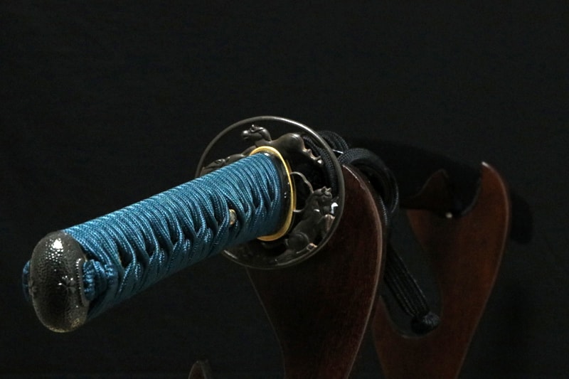 現代刀 肥後八代住宣廣兼嗣合作 二尺五寸 打刀拵入