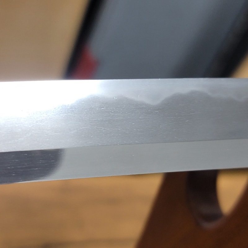 現代刀 太刀 写吉用宗兼好作 二尺五寸五分 打刀拵入、白鞘付(売約済) - Photo 24