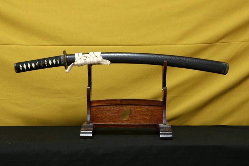 保存刀剣 無銘(尾張関)一尺四寸六分 白鞘、打刀拵付 - Photo 8