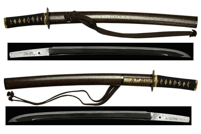 (03-1230)現代刀 國廣 一尺三寸六分 拵入 - Photo 3