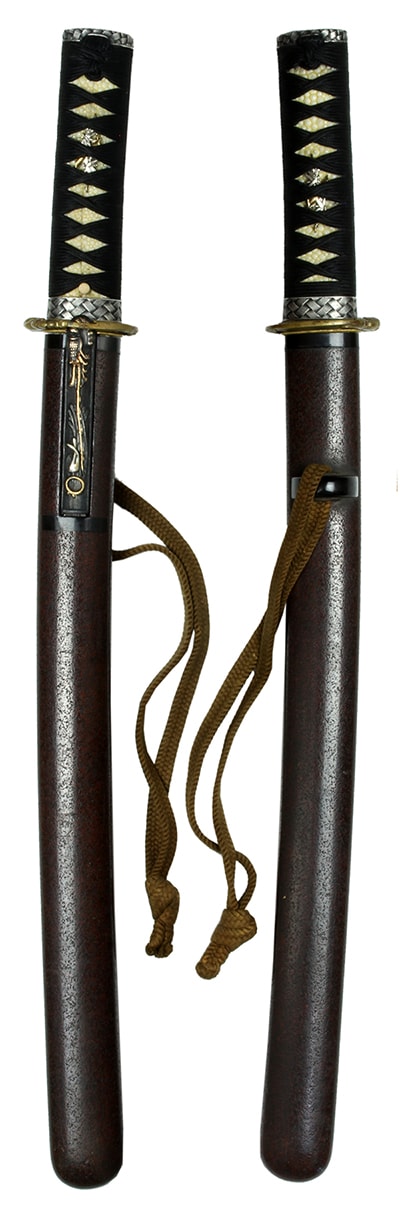 現代刀 紀伊國治光 九寸四分 ちいさ刀拵入り - Photo 5