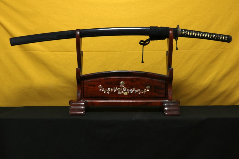 (01-2222) 現代刀 三河國住藤原元久作 二尺三寸六分 打刀拵入 - Photo 7