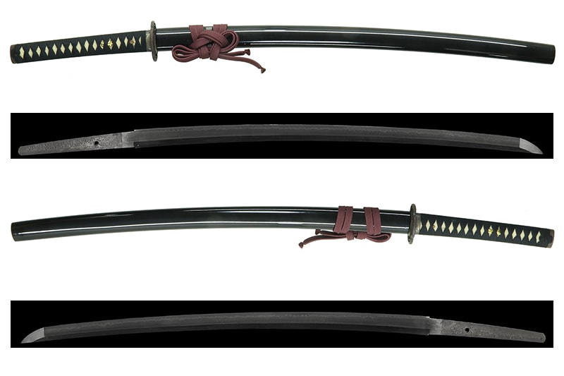 (02-1705) 現代刀 靖國刀匠 因州青谷金崎天龍子源寿光鍛之 二尺八分 打刀拵入 - Photo 3