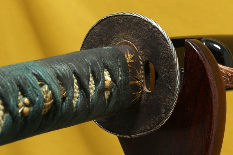 (01-2224) 古刀 大磨り揚げ 無銘 二尺四寸三分 打刀拵入 - Photo 8