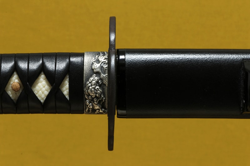 (02-1695) 濃州関住藤原兼房作 二尺五寸六分 打刀拵入 白鞘付 - Photo 11