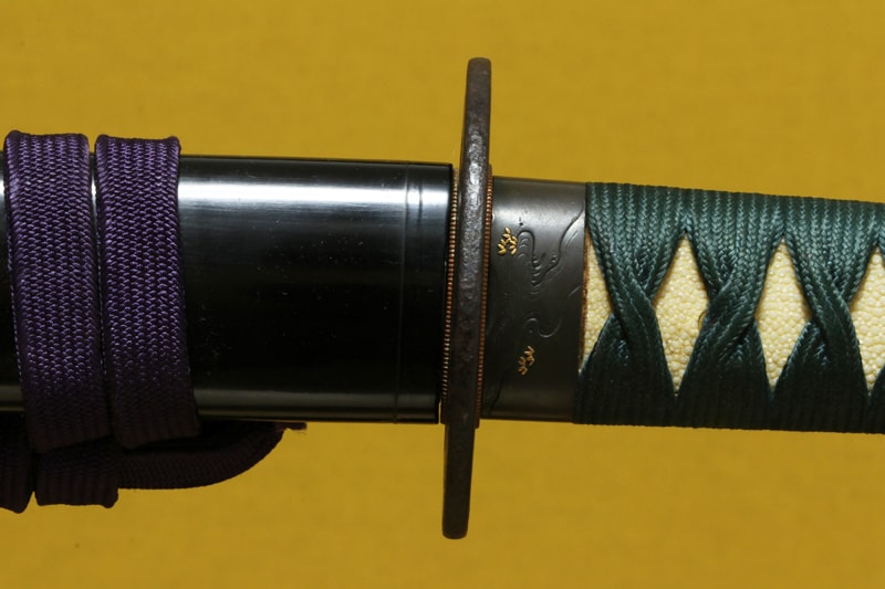 (02-1704)現代刀 尾州住竹内兼正作 二尺一寸九分 打刀拵入 - Photo 11