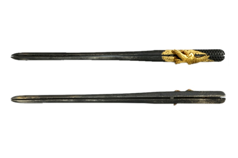 (04-1183) 保存刀剣 新々刀 寿次 七寸 合口拵入、白鞘付 - Photo 22