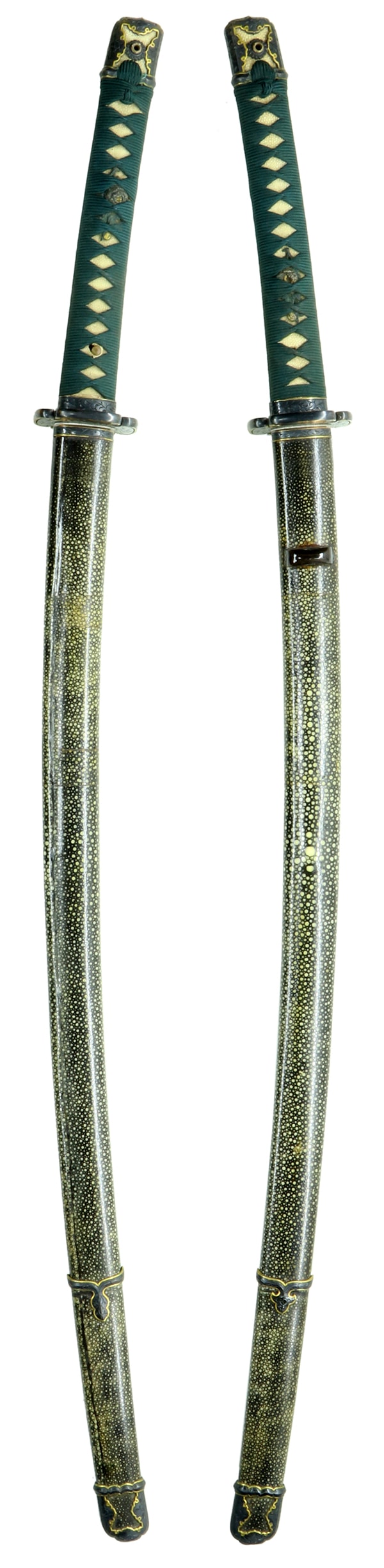 (02-1732) 昭和刀 兼守 二尺二寸一分 鮫鞘半太刀拵入 - Photo 5