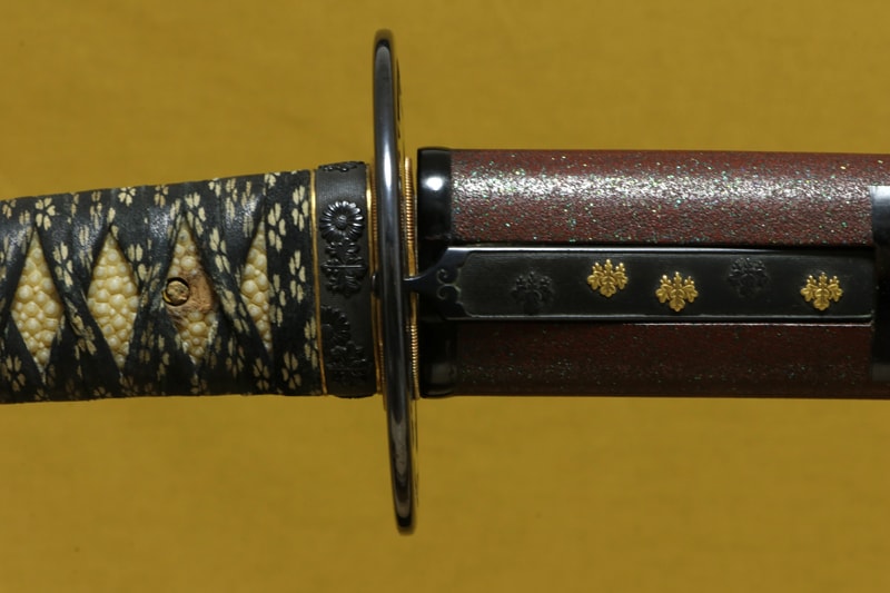 (02-1740)保存刀剣 江州住人佐々木入道一峯 二尺三寸三分強 拵入、白鞘付 - Photo 13