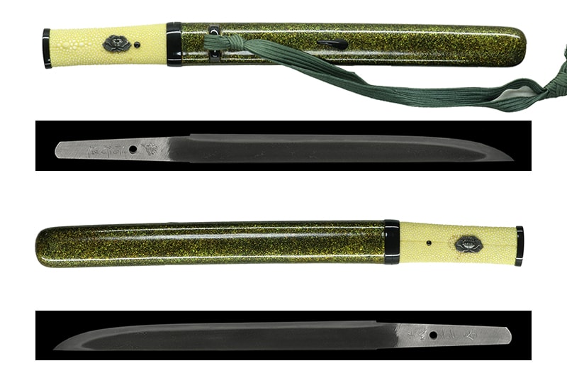 現代刀 桜紋 清行造 八寸二分 合口拵入 - Photo 3