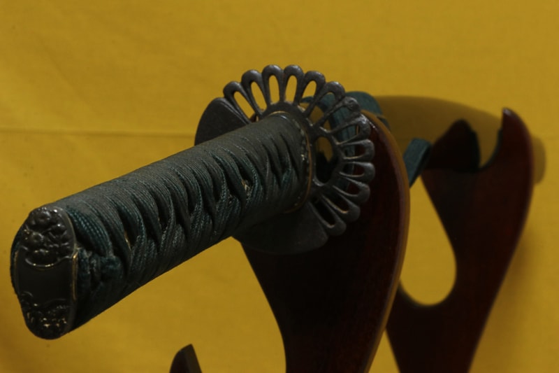 (01-2260)現代刀 宗家平安城沖芝源信重作之 二尺三寸八分 打刀拵入 - Photo 2