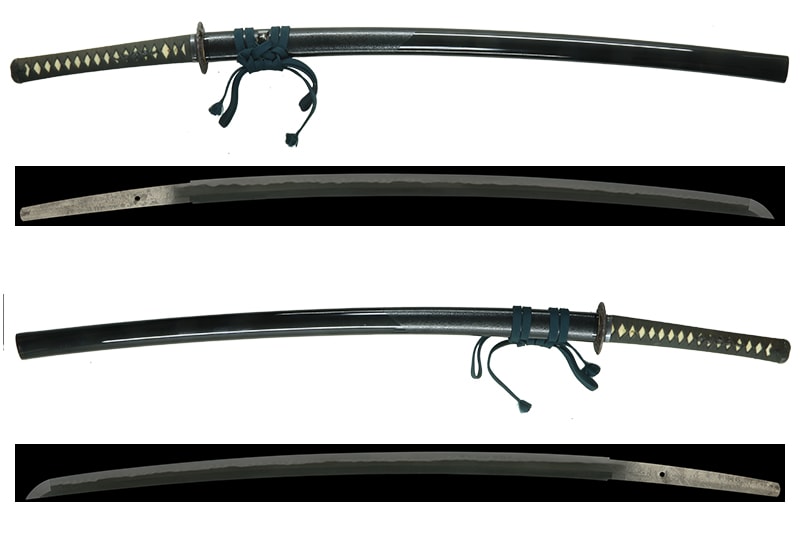 (01-2274)現代刀 備作英田住素刀治止豊次作之 二尺四寸一分 打刀拵入 - Photo 3