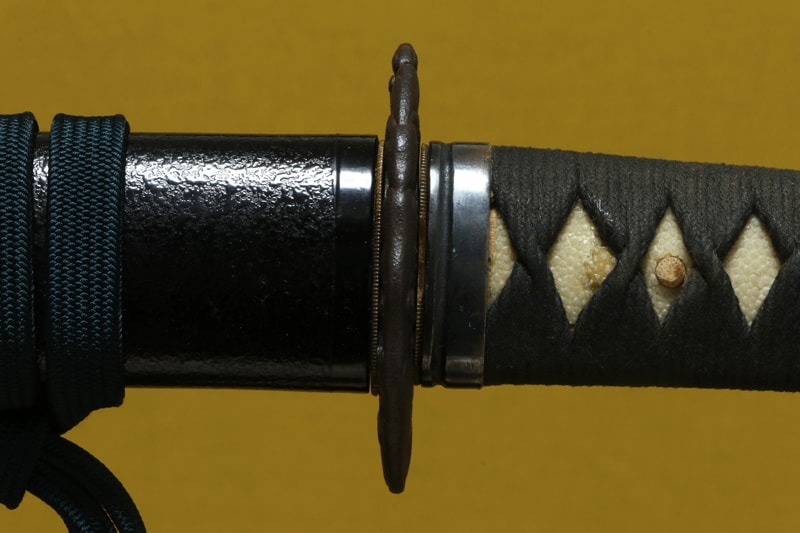 (01-2274)現代刀 備作英田住素刀治止豊次作之 二尺四寸一分 打刀拵入 - Photo 11