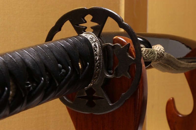 (01-2292) 現代刀 三池住國忠作 二尺四寸二分 打刀拵入 - Photo 9