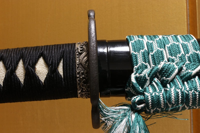 (01-2308)現代刀 肥後國住赤松太郎兼光作 二尺四寸五分 打刀拵入 - Photo 10