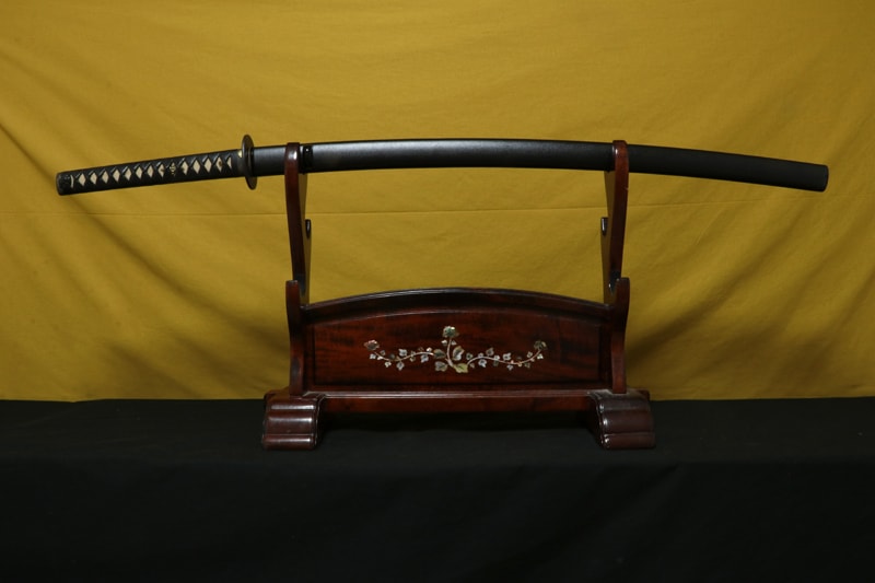 (02-1833)保存刀剣 無銘(岩捲) 二尺四寸七分 打刀拵入、白鞘付 - Photo 8