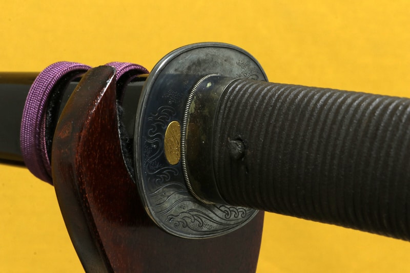 (03-1308)保存刀剣 新刀 無銘(藤原高田) 一尺七寸六分 公卿造り拵入 - Photo 10