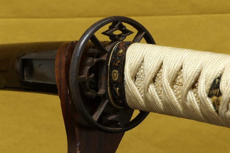 (04-1225) 古刀 兼衡 九寸七分 小刀拵(ちいさかたなこしらえ)入 - Photo 10