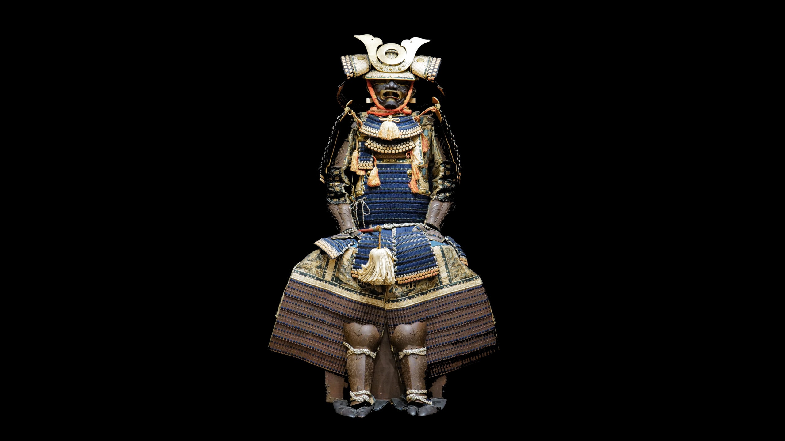 Blue Threaded Hon Kozane Domaru and Gusoku - Photo 32