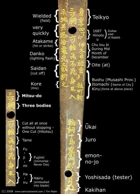 Sasaki Ippo katana with saidan-mei - Photo 2