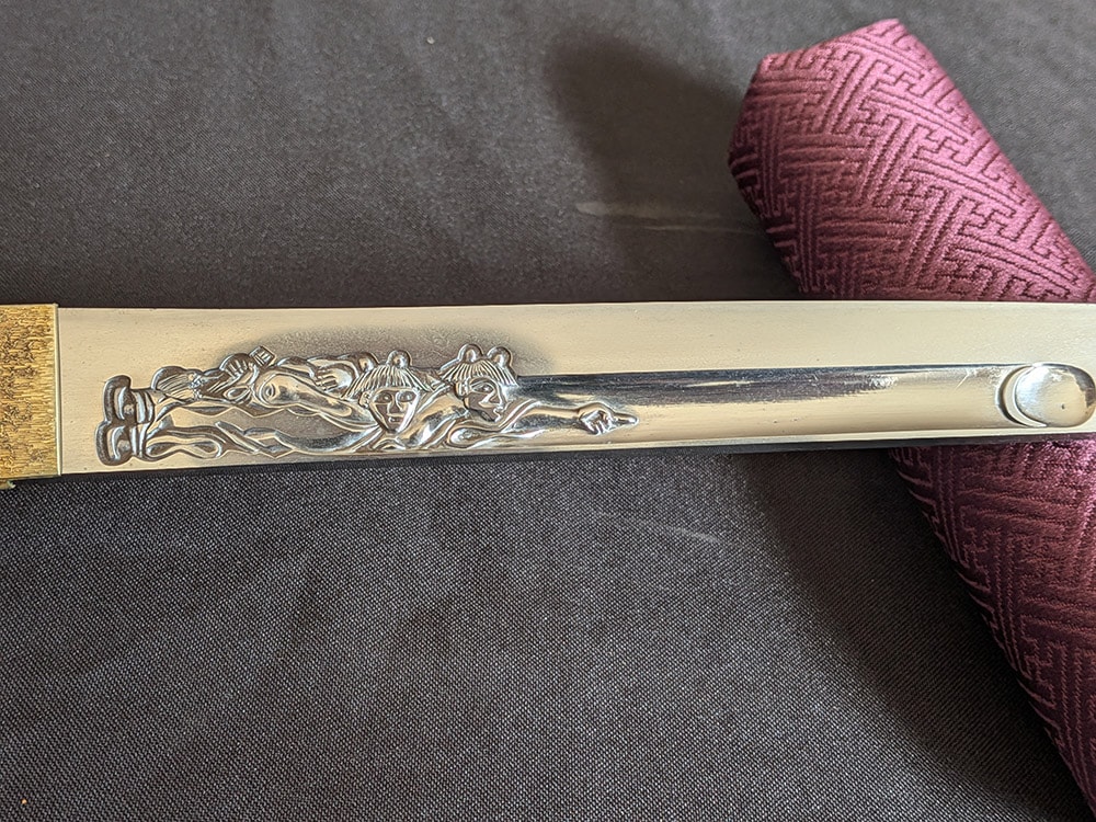 Soshu Tsunahiro tanto with rare horimono - Photo 19