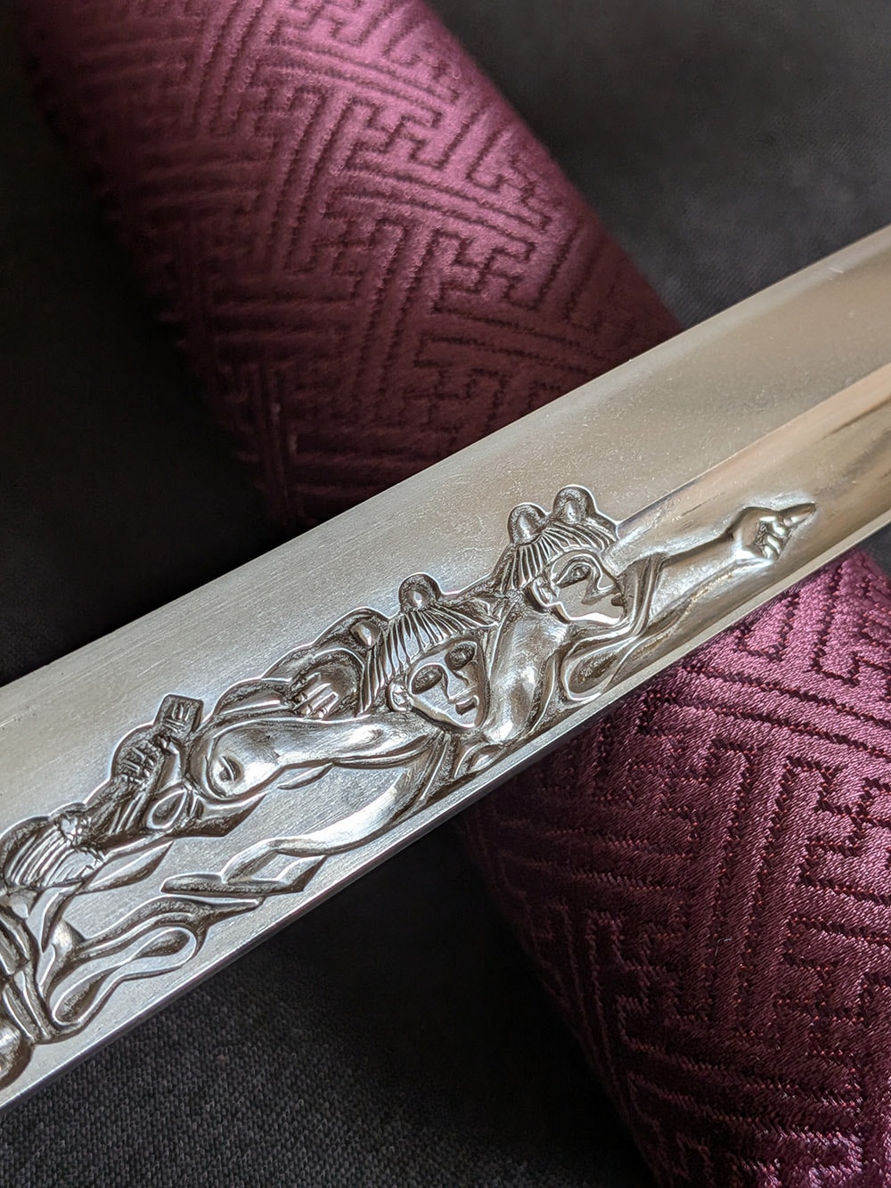 Soshu Tsunahiro tanto with rare horimono - Photo 20