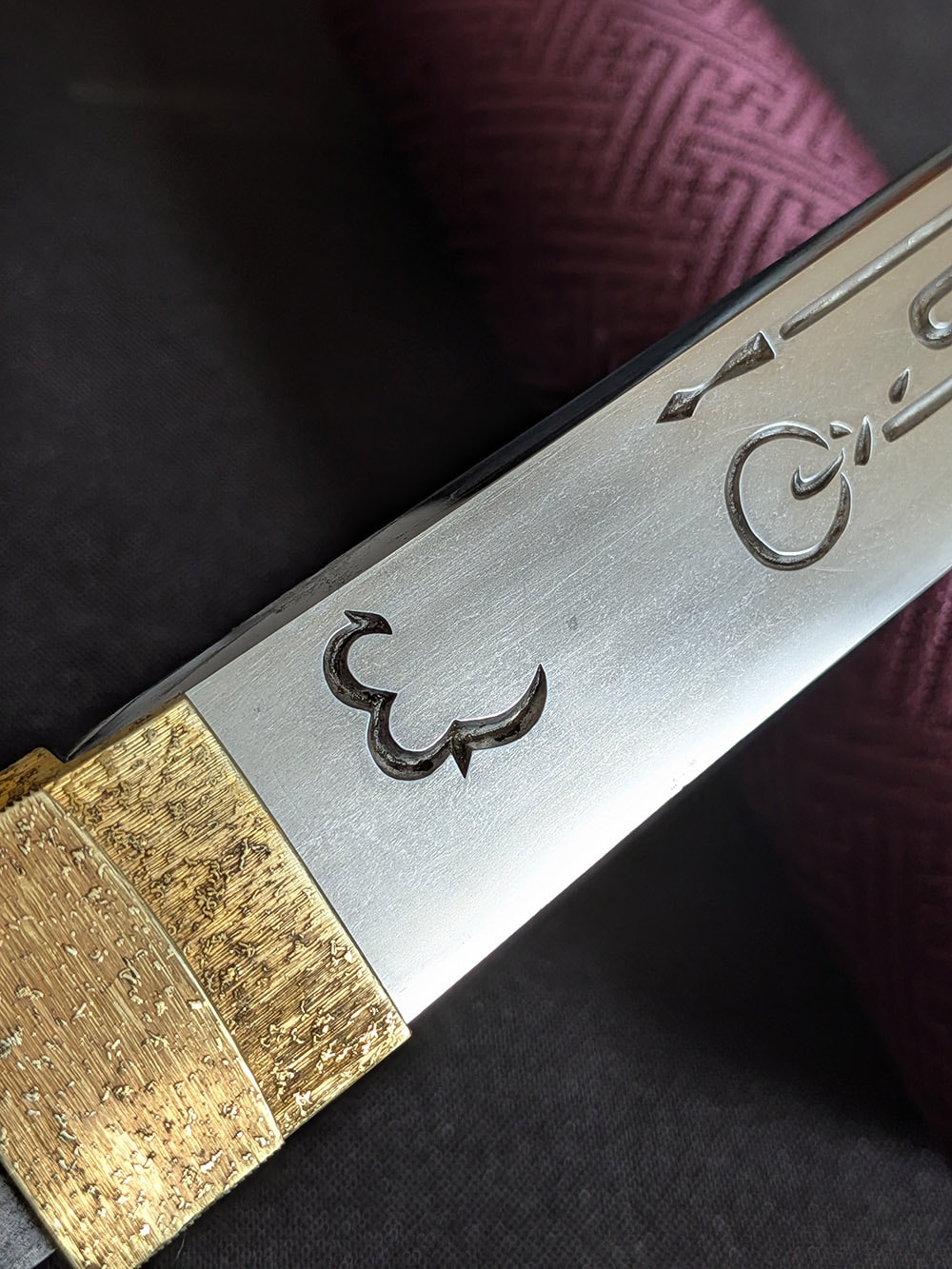 Soshu Tsunahiro tanto with rare horimono - Photo 21