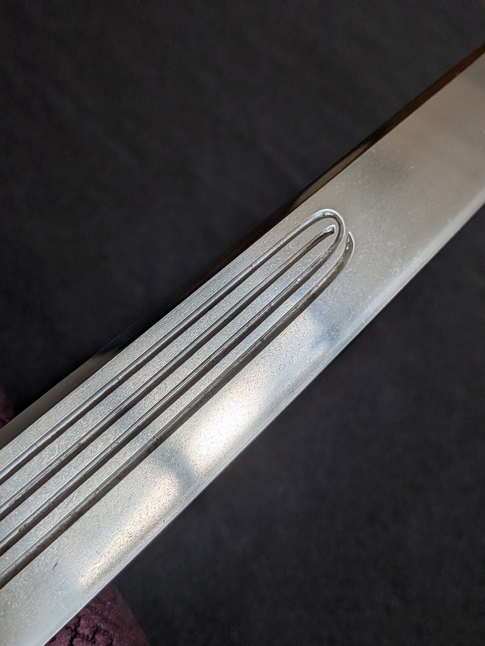 Soshu Tsunahiro tanto with rare horimono - Photo 23