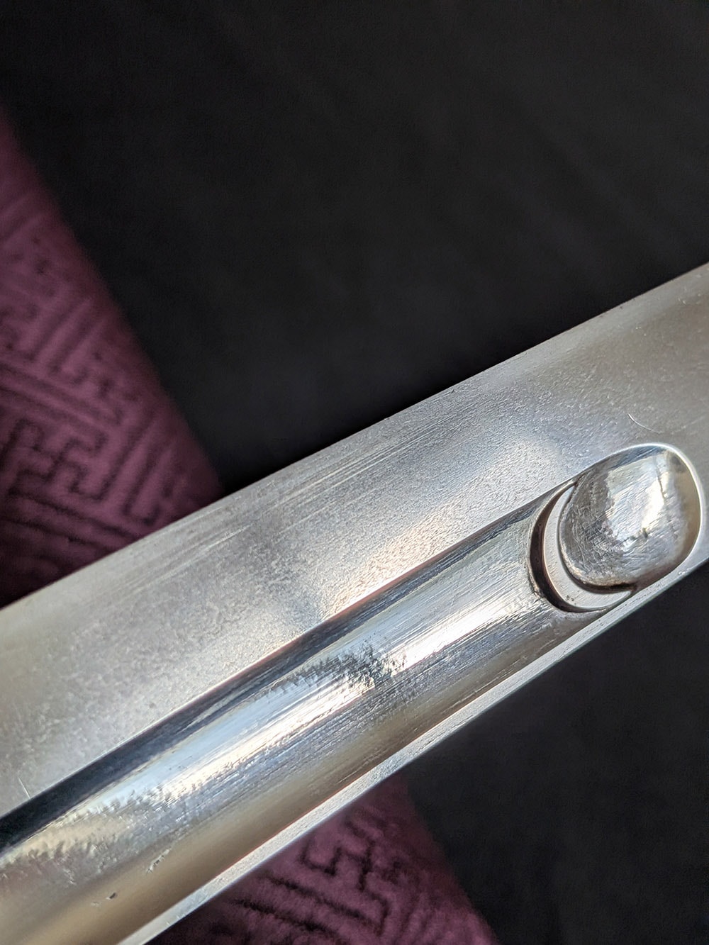 Soshu Tsunahiro tanto with rare horimono - Photo 26