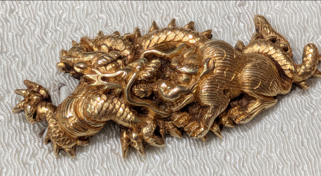 goto dragon and tiger menuki - Photo 9