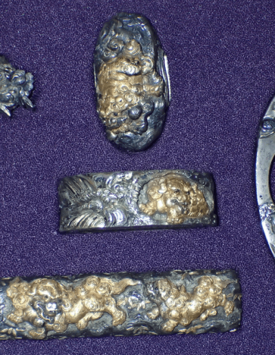 A set of Omori Terutomo FITTINGS ,Tsuba, Fuchi Kashira, Menuki WITH NTHK NPO CERTIFICATE - Photo 27