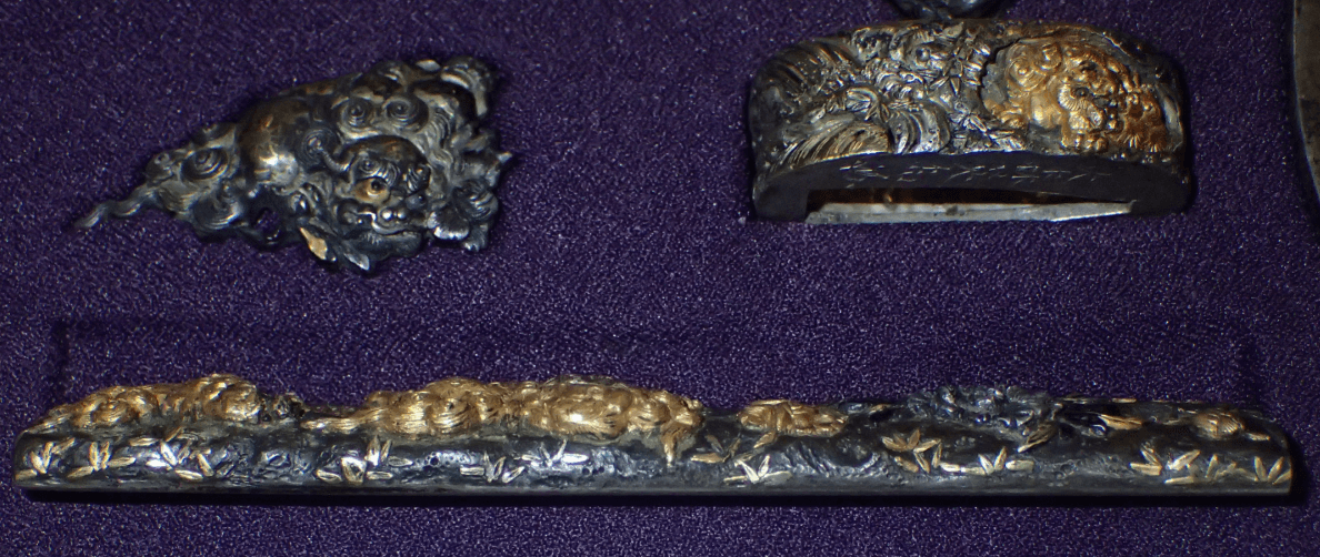 A set of Omori Terutomo FITTINGS ,Tsuba, Fuchi Kashira, Menuki WITH NTHK NPO CERTIFICATE - Photo 24