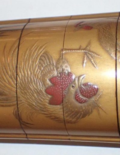 Rooster & Chrysanthenum Inro - Photo 21