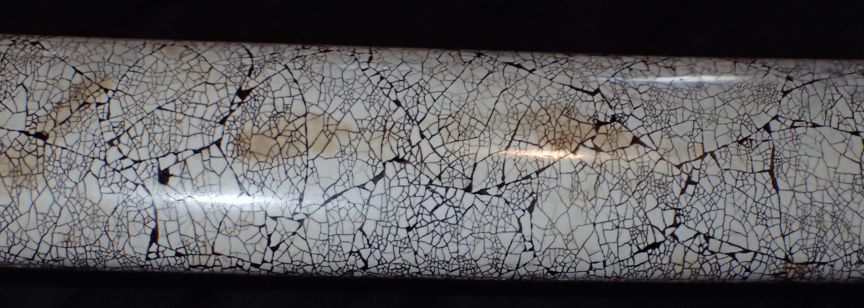 wakizashi koshirae rare crushed shell saya - Photo 14