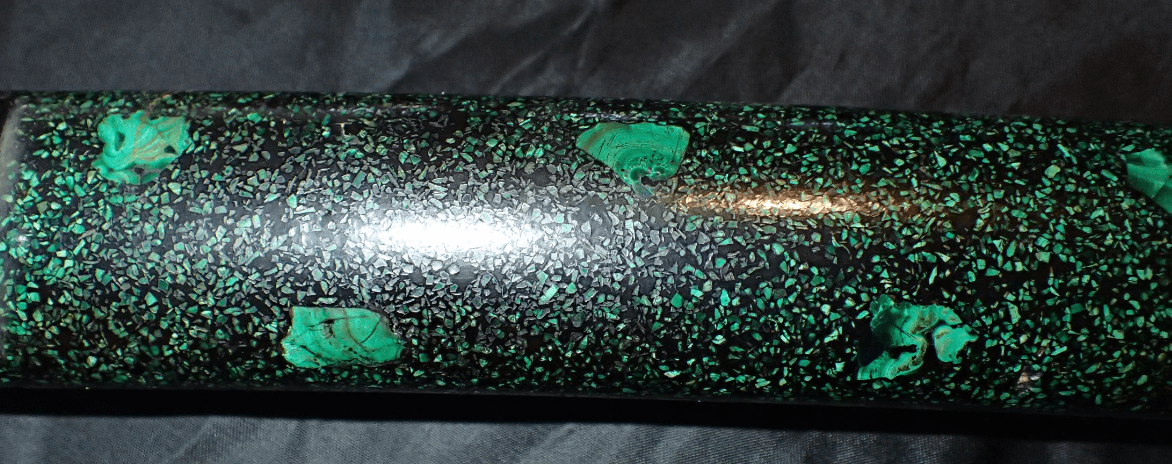 wakizashi koshirae with rare Malachite saya lacquer - Photo 18