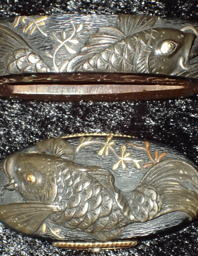 Sekibun Urakusai Carp Fuchi Kashira - Photo 10
