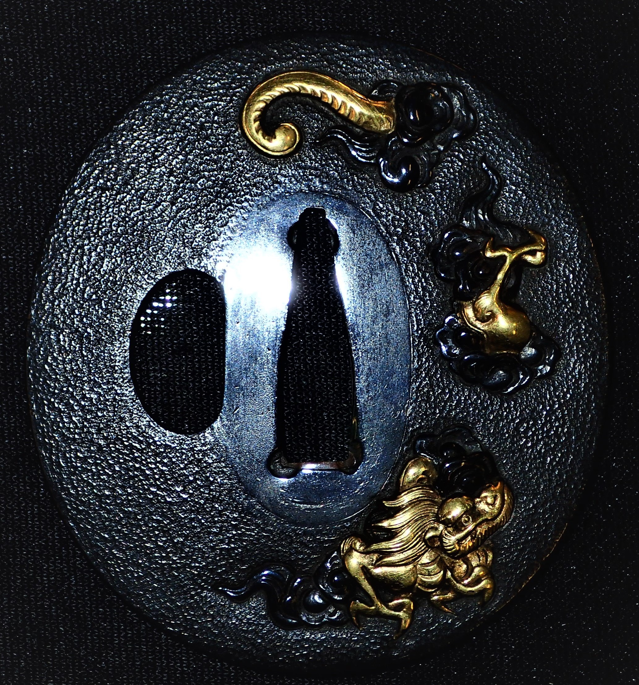 Iwamoto Kanri Dragon Tsuba NTHK Certificate