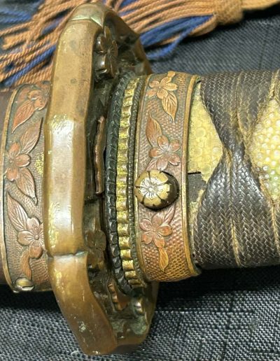 Antique Katana mounted in WW2 Gunto Koshirae - Photo 23