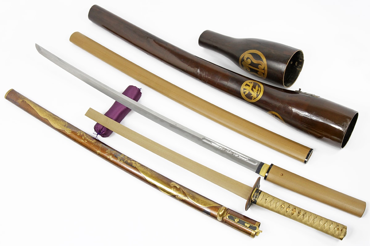 Museum grade Katana signed Kunishige with Gold Koshirae - Nihonto Art - Photo 3