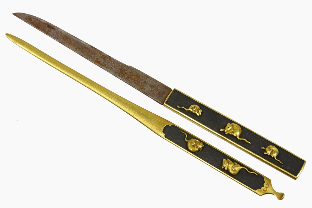 Museum grade Katana signed Kunishige with Gold Koshirae - Photo 24