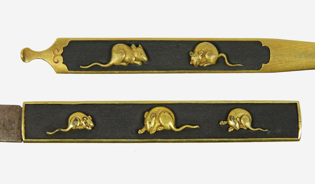 Museum grade Katana signed Kunishige with Gold Koshirae - Photo 25