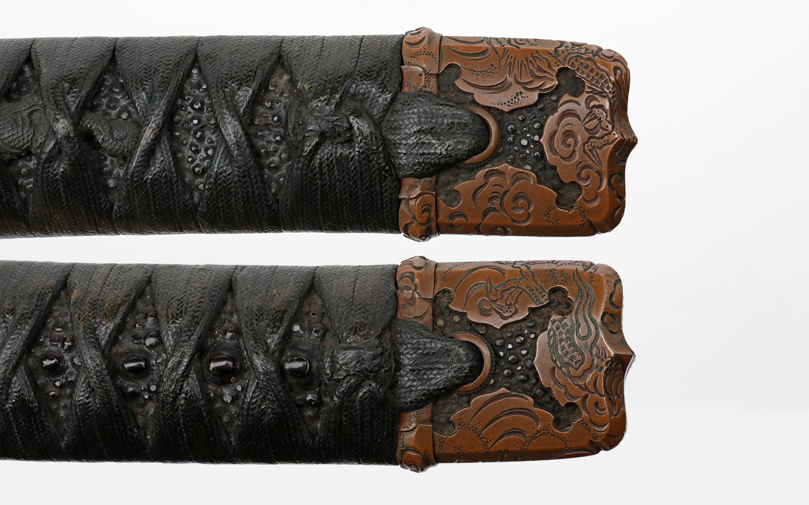 Long Nanbokucho Katana in matching copper Dragon Handachi Koshirae - Photo 22