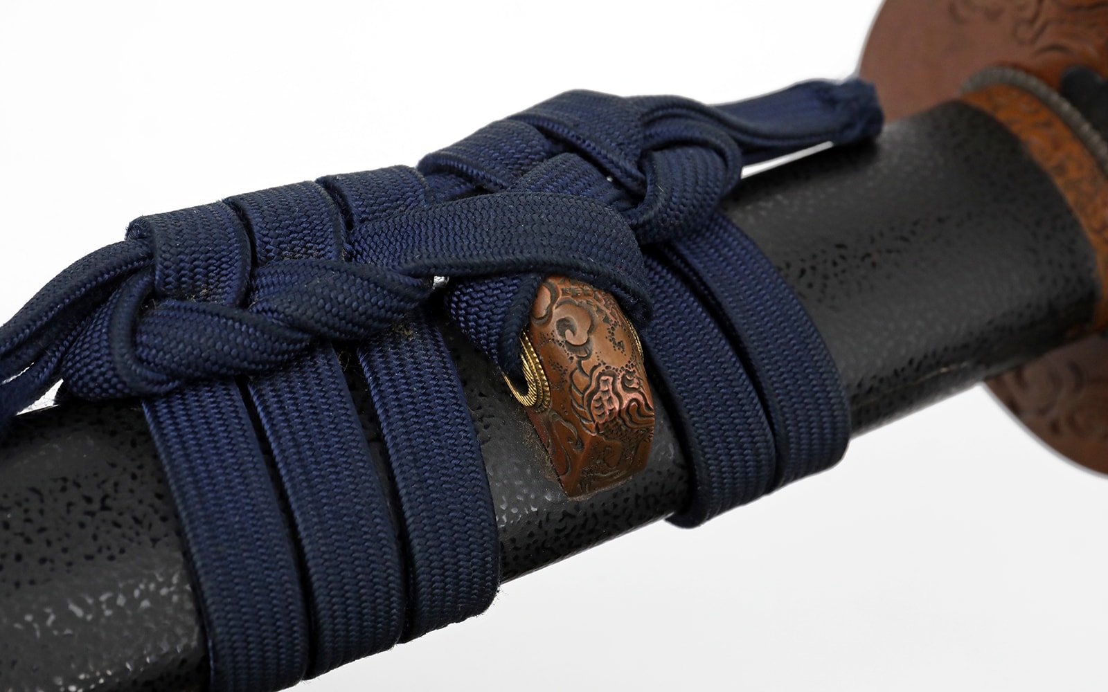 Long Nanbokucho Katana in matching copper Dragon Handachi Koshirae - Photo 37