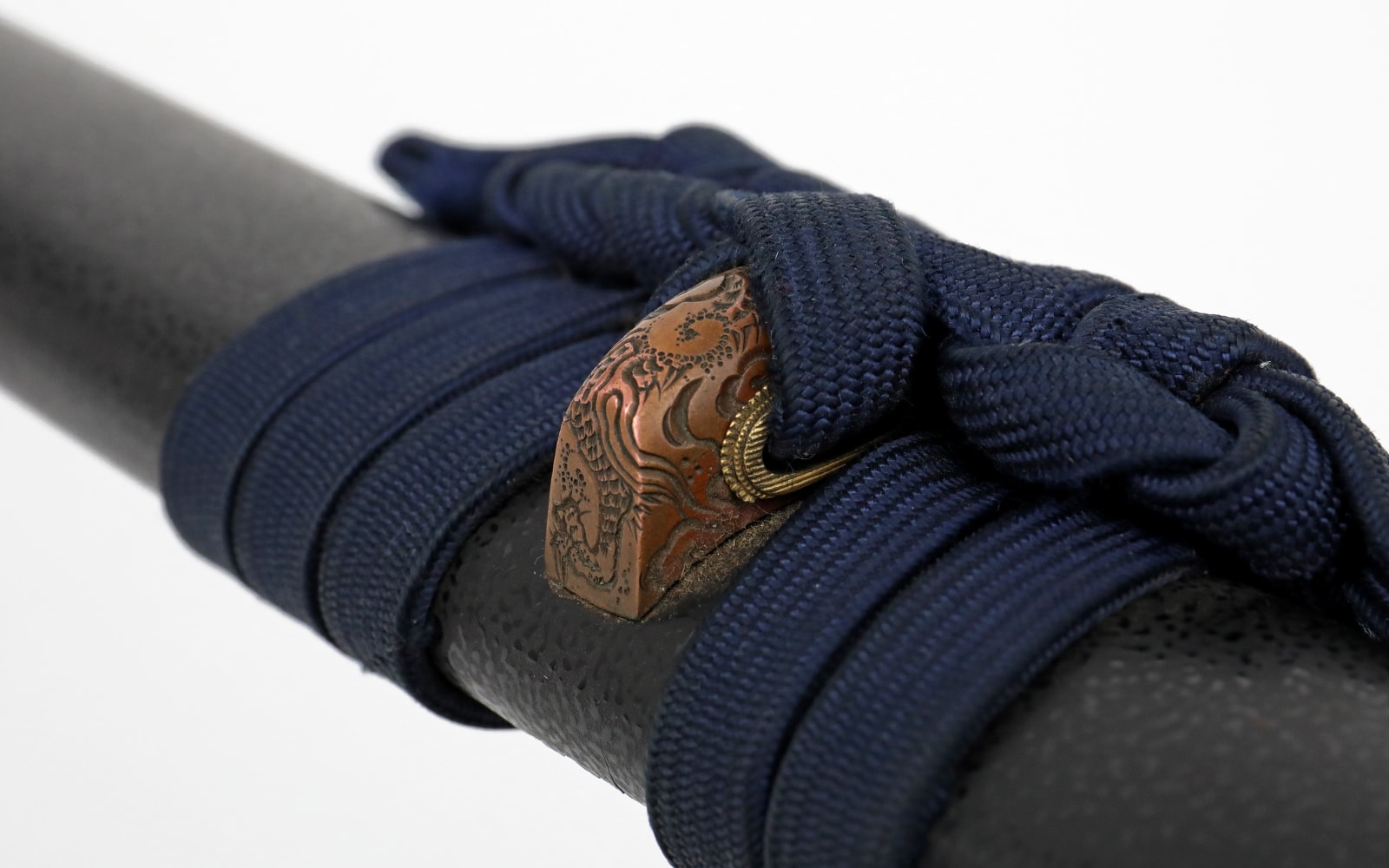 Long Nanbokucho Katana in matching copper Dragon Handachi Koshirae - Photo 39