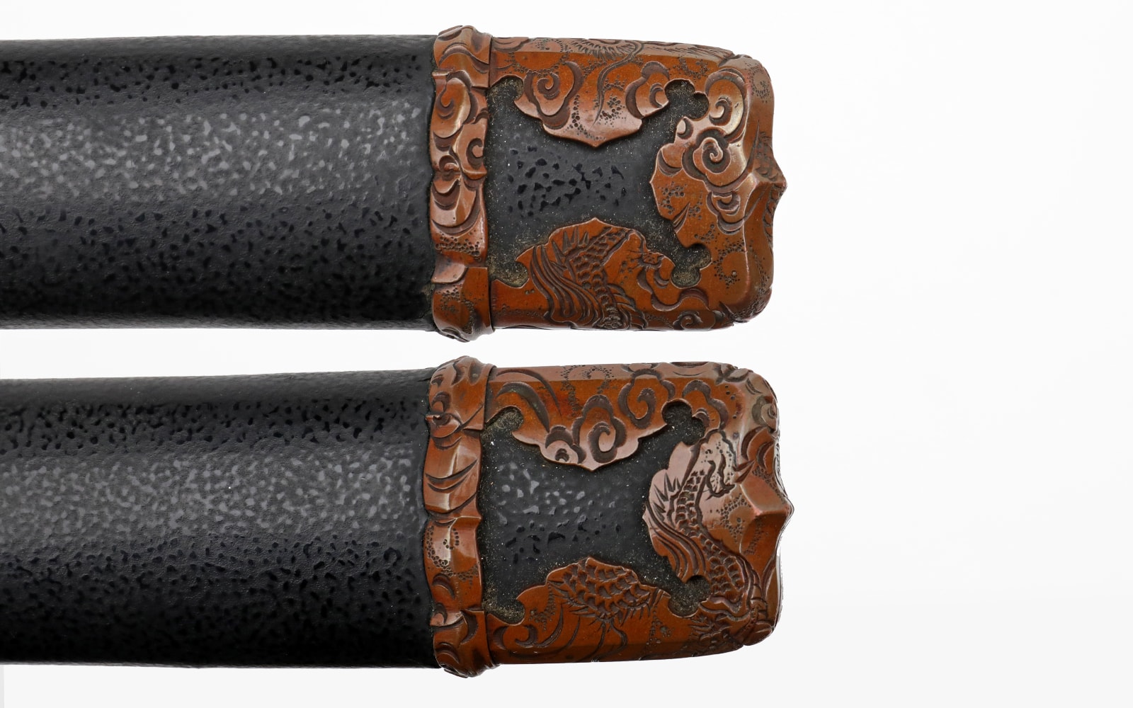 Long Nanbokucho Katana in matching copper Dragon Handachi Koshirae - Photo 23