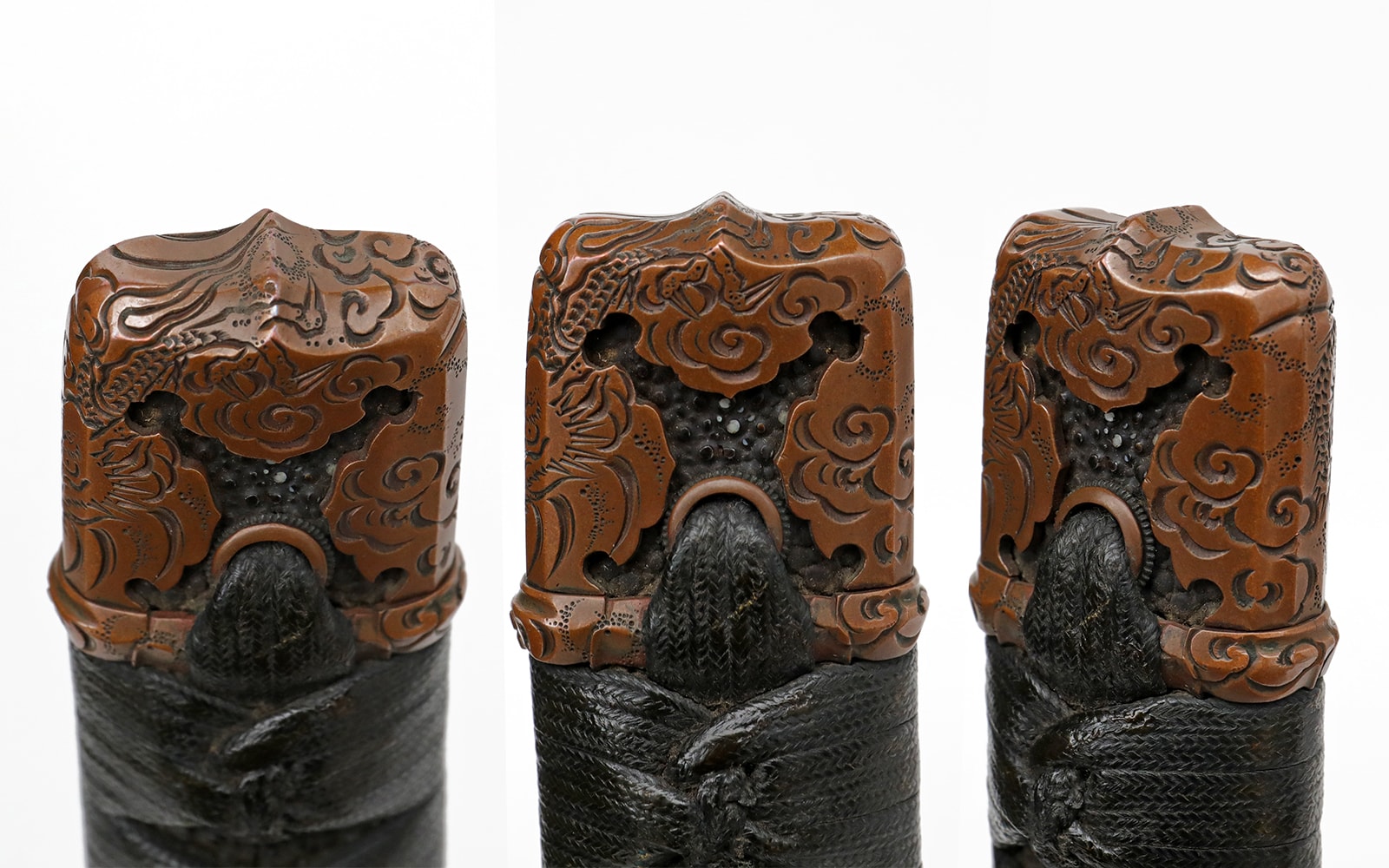 Long Nanbokucho Katana in matching copper Dragon Handachi Koshirae - Photo 24